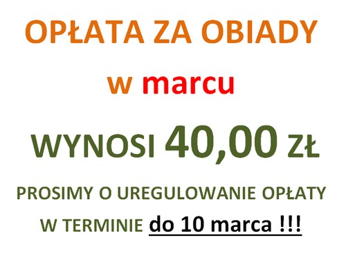 obiady marzec