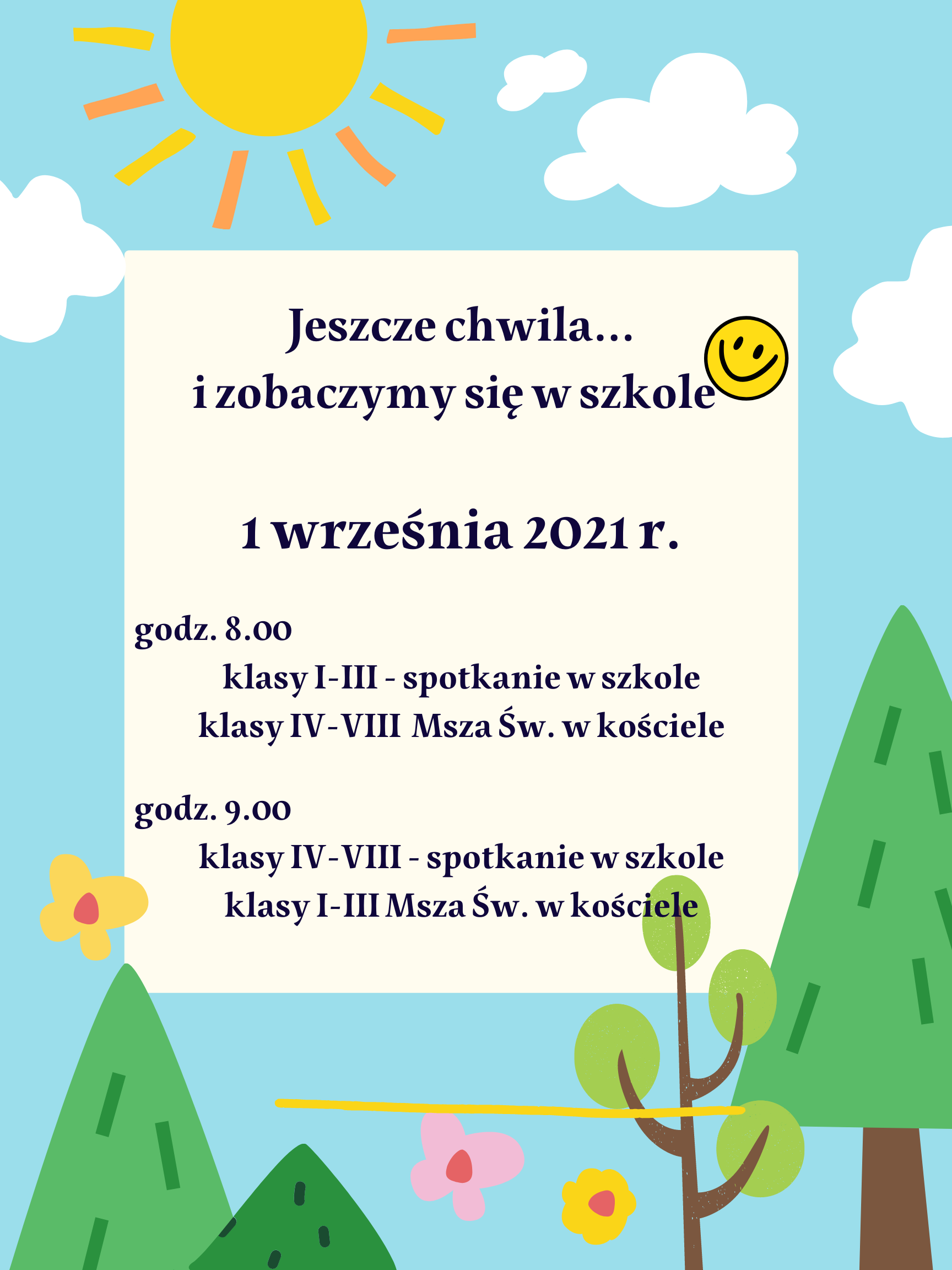 Jasny i Słoneczny Powrót Do Szkoły Klasa Drzwi Plakat